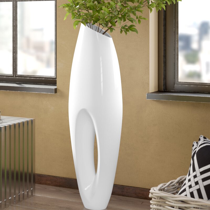 Orren Ellis Kluesner Modern Large Floor Vase Reviews Wayfair   Kluesner Modern Large Floor Vase 